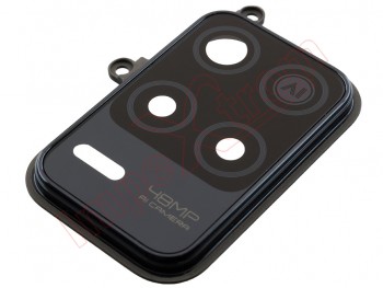 Embellecedor / marco negro con lente de cámaras traseras para Realme 8 5G, RMX3241