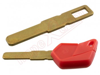 Generic product - Red fixed key with hole for transponder in the blade for MV Agusta motorcycles
