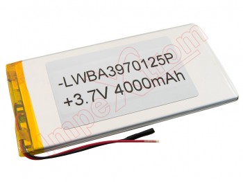 LW3970125P battery for generic tablet, capacity: 4000 mah