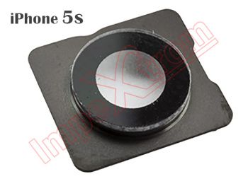 Embellecedor negro de cámara trasera para iPhone 5S