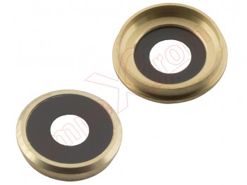 Camera lens with gold trim for Apple iPhone 6S Plus