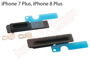 Rejilla guardapolvo / malla del altavoz auricular negra para iPhone 7 Plus, A1784 / iPhone 8 Plus, A1897