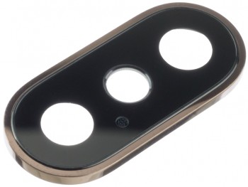 Gold camera lens with frame for iPhone XS/XS Max