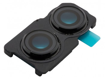 Embellecedor negro con lente de cámaras traseras para Huawei Honor 10 Lite