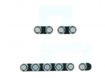 conjunto de rejillas de altavoces negras para iPhone 12 pro max