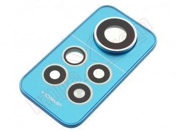 Conjunto de lentes de cámara color azul (ice blue) para Xiaomi Redmi Note 12 Pro 4G, 2209116AG, 2209116AG