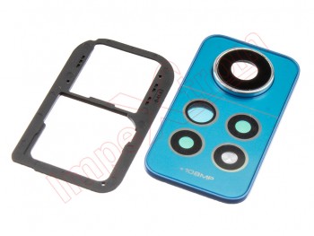 conjunto de lentes de cámara color azul (star blue) para Xiaomi Redmi Note 12 pro 4g, 2209116ag, 2209116ag