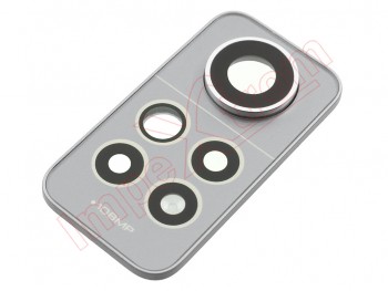 Conjunto de lentes de cámara color blanco (polar white) para Xiaomi Redmi Note 12 Pro 4G, 2209116AG, 2209116AG