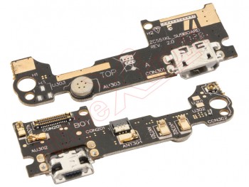 placa auxiliar con conector de carga micro usb asus zenfone 3 laser, zc551kl