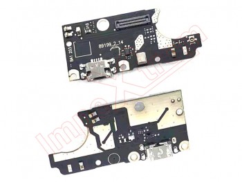 placa auxiliar con conector de carga micro usb asus zenfone 5 lite, zc600kl