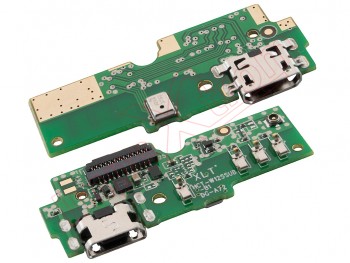 placa auxiliar con conector de carga, datos y accesorios micro usb, micrófono y conector de antena para doogee x70