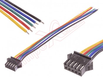 SM wire set with male and female connector - 5 wires