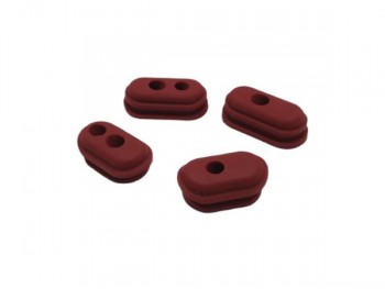 Set of 4 plugs for Xiaomi Mi Electric Scooter M365, Pro - Red