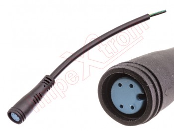 4 pins waterproof female cable / connector for electric scooter