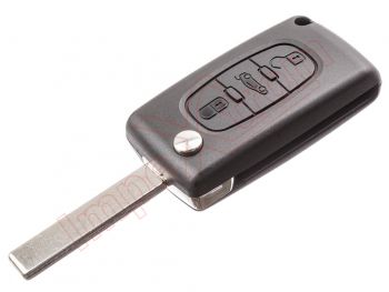 Carcasa mando llave del coche 3 botones compatible con citroen y