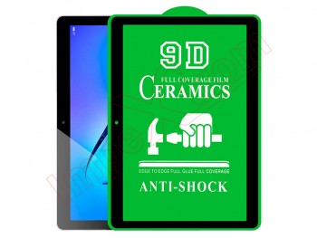 9H 9D flexible ceramic glue screen protector with black frame for Huawei MediaPad T3 10 (AGS-W09)
