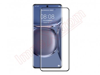 9H 3D curve tempered glass screen protector with black frame for Huawei P50 Pro, JAD-AL50