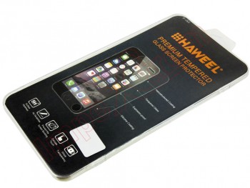 Protector de pantalla de cristal templado 9H con marco de color negro LG G7 ThinQ, G710 en blister