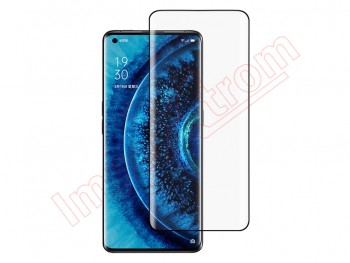 9H 3D tempered glass screen protector curve with black frame for Oppo Find X2 Pro, CPH2025