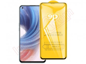 9H 9D tempered glass screen protector with black frame for Oppo K9 Pro, PEYM00