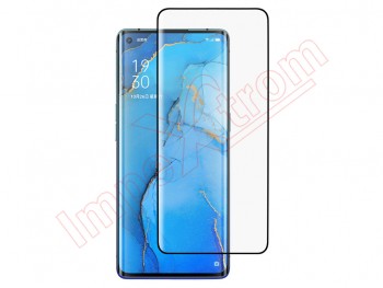 9H 3D curve tempered glass screen protector with black frame for Oppo Reno3 Pro 5G, CPH2009