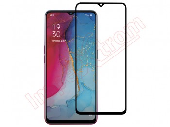 9H 2.5D tempered glass screen protector with black frame for Oppo Reno3, CPH2043