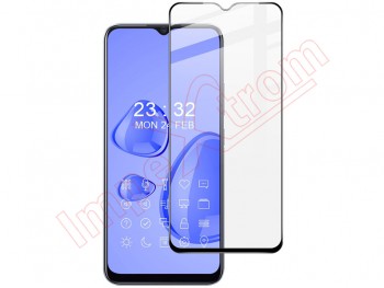Tempered glass screen protector with black frame for Realme 7I Global, RMX2193