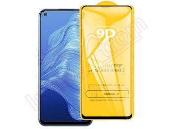9H 9D tempered glass screen protector with black frame for Oppo Realme 7, RMX2155