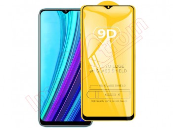 9H 9D tempered glass screen protector with black frame for Oppo Realme Narzo 30A, RMX3171