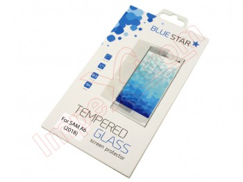 Protector de pantalla Blue Star de cristal templado para Samsung Galaxy A6 2018, A600F, en blister.