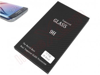 Glossy black curved screen protector for Samsung Galaxy S7 Edge / G935, in blister