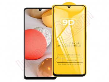 9H 9D tempered glass screen protector with black frame for Samsung Galaxy M42 5G, SM-M426B
