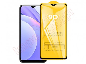 9H 9D tempered glass screen protector with black frame for Xiaomi Redmi Note 9 4G, M2010J19SC