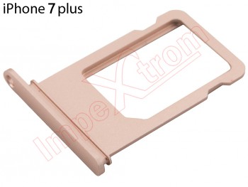 Bandeja SIM rosa dorado para iPhone 7 Plus