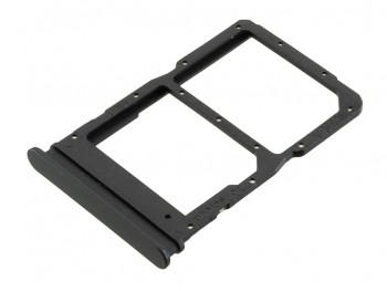 Tray for Dual SIM black for Huawei Honor X6A, WDY-LX1