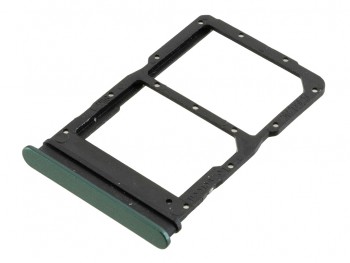 Tray for Dual SIM green for Huawei Honor X6A, WDY-LX1