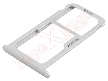 Silver SIM / Dual SIM / Micro SD tray for Huawei P10