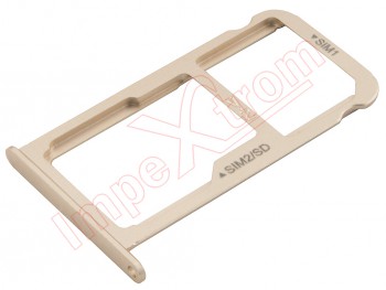 Gold dual SIM + micro SD tray for Huawei P9 Plus