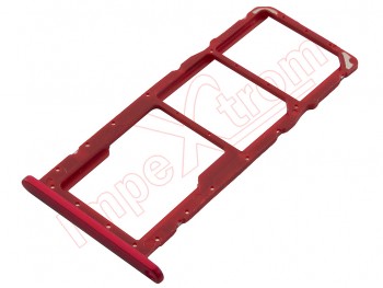 Coral red Dual SIM + SD tray for Huawei Y7 2019 / Y7 Pro 2019