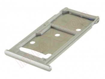 Silver SIM/SD tray for Huawei Y7 TRT-LX1