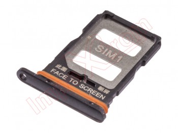 Black (stealth black) SIM tray for Xiaomi Poco F4 GT, 21121210G