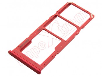 Red Dual SIM + microSD tray for Samsung Galaxy A12, SM-A125
