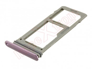 Lilac purple single SIM/microSD tray for Samsung Galaxy S9, G960F / Galaxy S9 Plus, SM-G965F