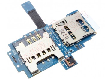 Cable flex con conector lector de tarjetas SIM y de memoria TransFlash para Samsung I9003, Galaxy SCL, SL
