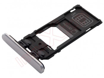 Silver / grey Dual SIM / micro SD tray for Sony Xperia 5, J8210 / J8270 / J9210 / J9260