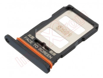 Black Dual SIM tray for Xiaomi 12T, 22071212AG / 12T Pro, 22081212UG