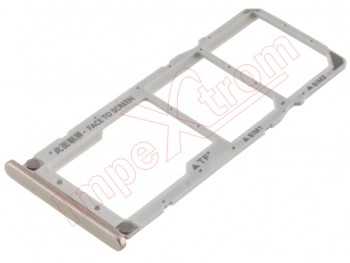 Bandeja Dual SIM/ Micro SD dorada para XIaomi A2 Lite, Redmi 6 Pro