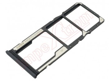 Black Dual SIM + microSD tray for Xiaomi Poco M5