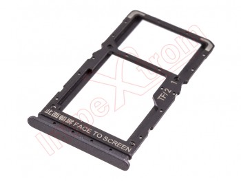 Tray for Dual SIM black (matte black) for Xiaomi Redmi Note 12 5G, 22111317I, 22111317G