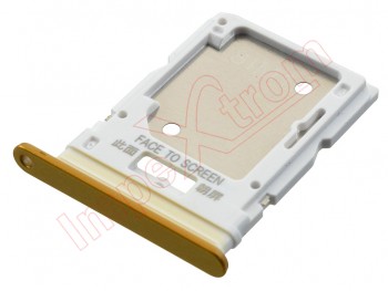Bandeja Dual SIM amarilla "Poco Yellow" para Xiaomi Pocophone X4 Pro 5G, 2201116PG